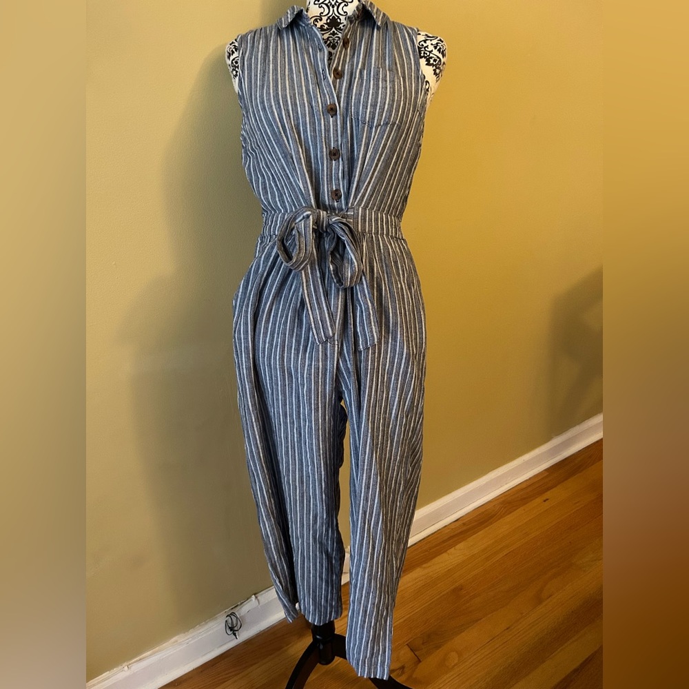 NWT Striped Jumpsuit